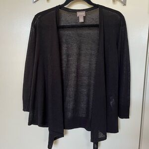 Chico’s black lightweight cardigan Size 1